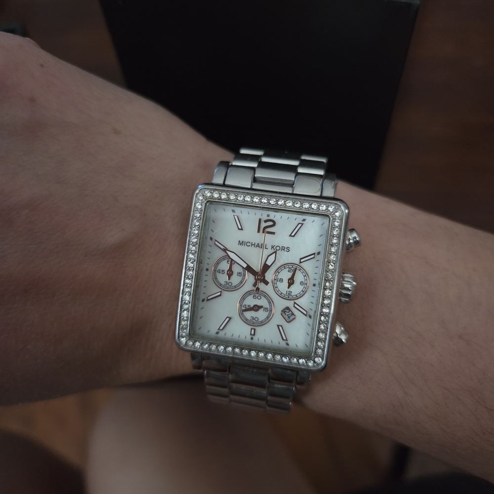 Michael Kors Silver Chronograph Women's Watch